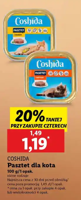 Lidl Coshida pasztet dla kota oferta