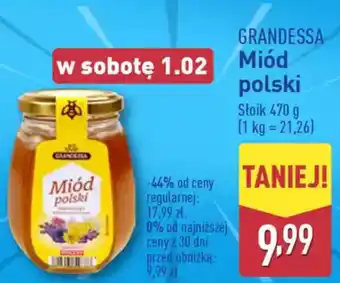 ALDI Grandessa miód polski oferta