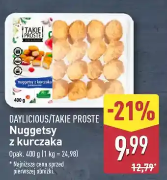 ALDI Daylicious/takie proste nuggetsy z kurczaka oferta