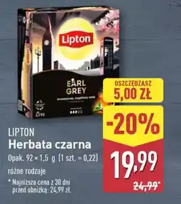 ALDI Lipton herbata czarna oferta