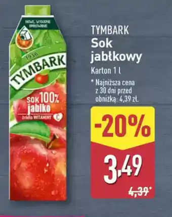 ALDI Tymbark sok jabłkowy oferta