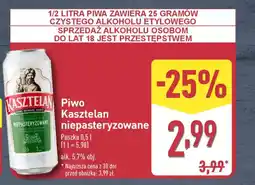 ALDI Piwo Kasztelan niepasteryzowane oferta