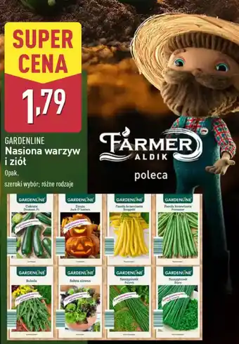 ALDI Gardenline nasiona warzyw i ziół oferta