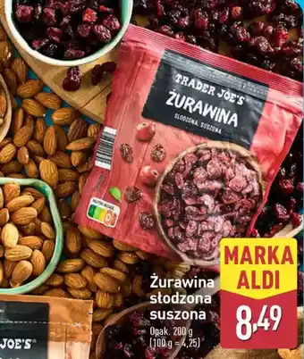 ALDI Żurawina słodzona suszona oferta