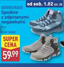 ALDI Adventuridge spodnie z odpinanymi nogawkami oferta