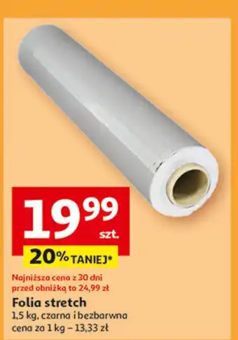 Auchan Folia stretch czarna 1.5 kg oferta