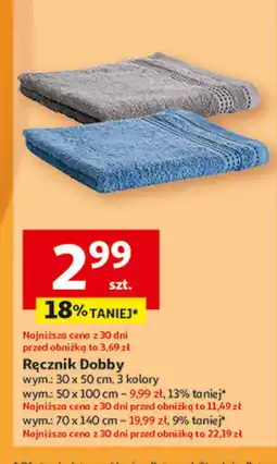 Auchan Ręcznik dobby 70 x 140 cm oferta