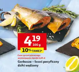 Auchan Łosoś pacyficzny dziki wędzony na gorąco oferta