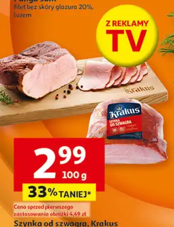 Auchan Szynka od szwagra Krakus Animex oferta