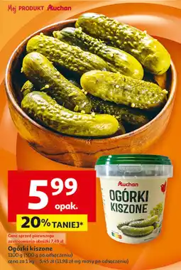 Auchan Ogórki kiszone Auchan oferta