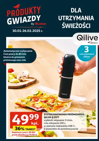 Auchan Urządzenie do pakowania próżniowego q.5577 Qilive oferta