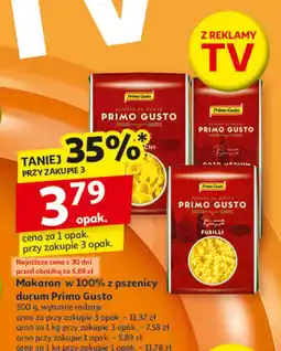 Auchan Makaron muszelki Melissa Primo Gusto oferta