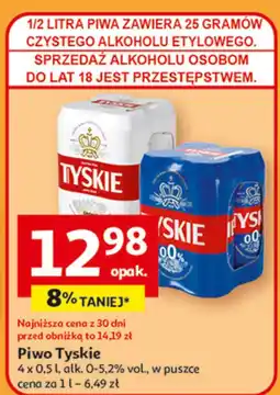 Auchan Piwo Tyskie 0.0% oferta