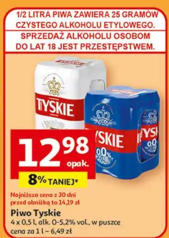 Auchan Piwo Tyskie 0.0% oferta