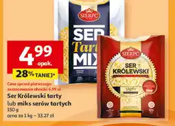 Auchan Ser żółty tarty mix Sierpc oferta