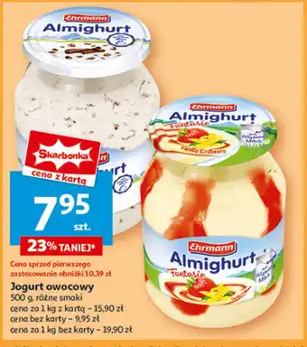 Auchan Jogurt fantasia waniliowo truskawkowy Ehrmann Almighurt oferta