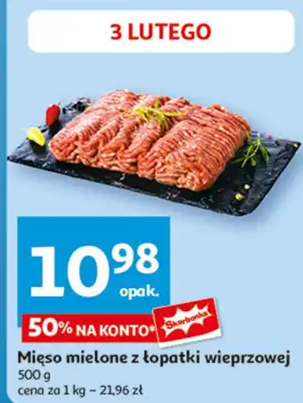 Auchan Mięso mielone z łopatki wieprzowej oferta