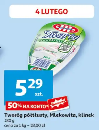 Auchan Twaróg półtłusty Mlekovita oferta