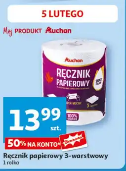 Auchan Recznik papierowy 3 warstwy 340 listków Auchan oferta