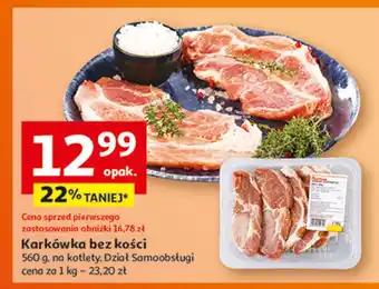 Auchan Karkówka wieprzowa bez kości kotlety Auchan oferta