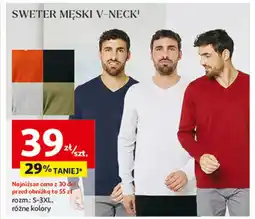 Auchan Sweter męski v-neck s -3xl Inextenso By Auchan oferta