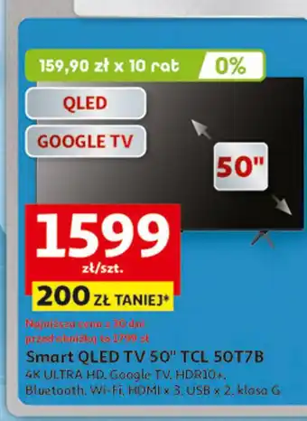 Auchan Telewizor 50'' 50t7b Tcl oferta