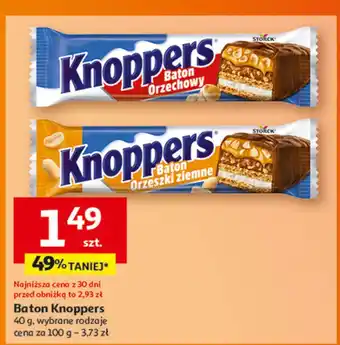 Auchan Baton orzeszki ziemne Knoppers oferta