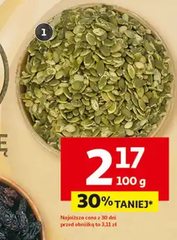 Auchan Pestki dyni łuskane oferta