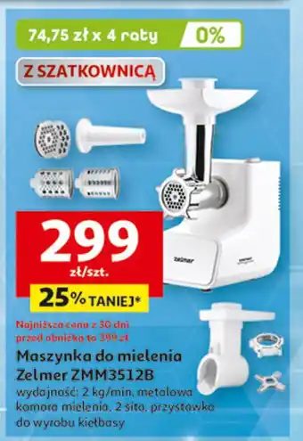 Auchan Maszynka do mięsa zmm 3512b Zelmer oferta