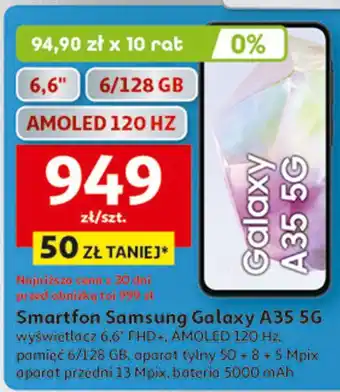 Auchan Smartfon a35 Samsung Galaxy oferta