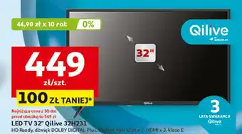 Auchan Telewizor 32'' 32h231 Qilive oferta