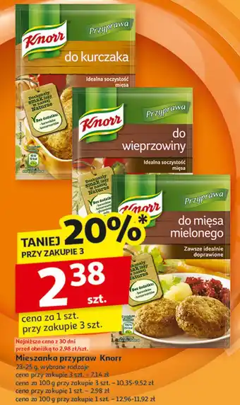 Auchan Przyprawa do wieprzowiny Knorr oferta