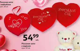 Auchan Serce pluszowe oferta