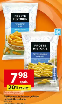 Auchan Kartofle ze skórką grubo ciosane Iglotex Proste Historie oferta