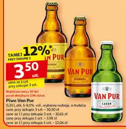 Auchan Piwo Van Pur Lager oferta