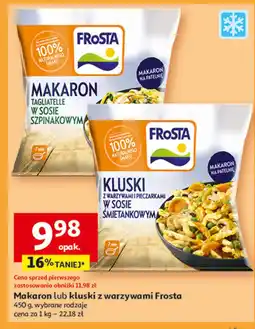 Auchan Kluski z warzywami sosem śmietankowym Frosta oferta