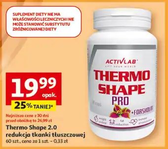 Auchan Spalacz tłuszczu thermo shape pro Activlab oferta