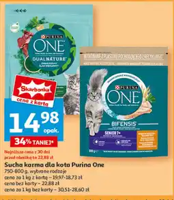 Auchan Karma dla kota senior z kurczakiem Purina One oferta