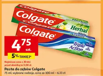 Auchan Pasta do zębów Colgate Triple Action oferta