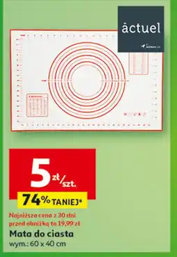 Auchan Mata do ciasta 60 x 40 cm Actuel oferta