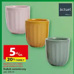 Auchan Kubek ceramiczny 100 ml Actuel oferta