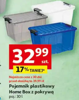 Auchan Pojemnik z pokrywką poj. 30 l Home Box oferta