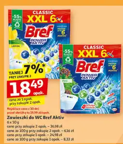 Auchan Kostka do wc 4 function lemon Bref Power Aktiv oferta