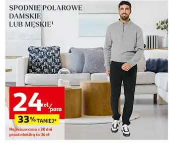 Auchan Spodnie polarowe męskie Inextenso By Auchan oferta