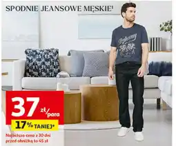 Auchan Spodnie jeansowe męskie Inextenso By Auchan oferta