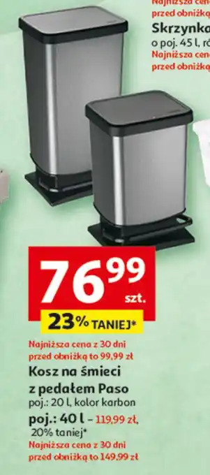 Auchan Kosz paso 40 l Rotho oferta