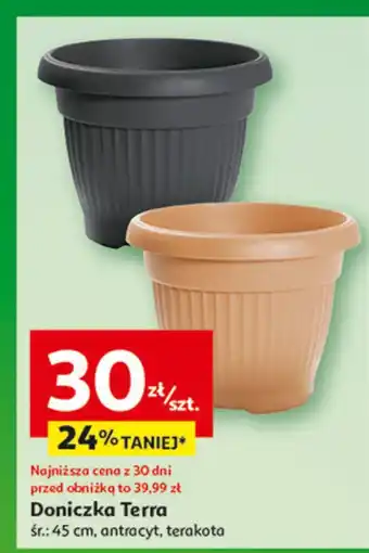 Auchan Donica terra 45 cm antracyt Prosperplast oferta