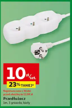 Auchan Przedłużacz 3 gniazda oferta