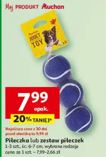 Auchan Piłeczki dla psa Auchan Różnorodne (Logo Czerwone) oferta