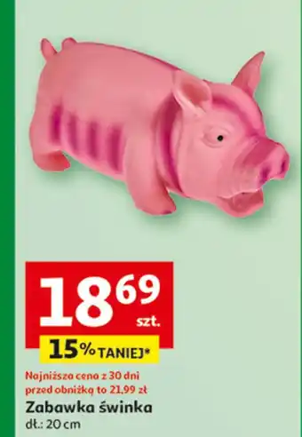 Auchan Zabawka świnka 20 cm oferta